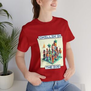 Chillin' In The 305 / Men's Miami Pixel T-shirt - Imagen 165