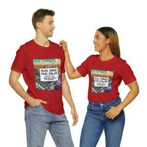 Sun, Sand and Salsa / Men's Miami Pixel T-shirt - Image 166