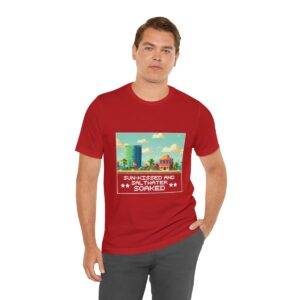 Sun-kissed and Saltwater / Men's Miami Pixel T-shirt - Image 162