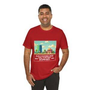 Sun-kissed and Saltwater / Men's Miami Pixel T-shirt - Image 164