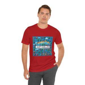 Just Chillin / Men's Miami Pixel T-shirt - Imagen 162