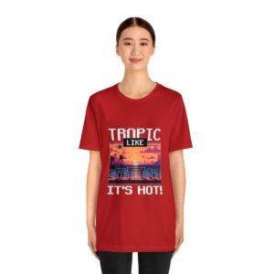 Tropic like it's hot / Men's Miami Pixel T-shirt - Imagen 160