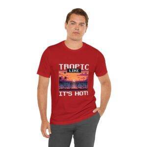 Tropic like it's hot / Men's Miami Pixel T-shirt - Imagen 162