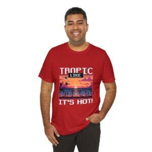 Tropic like it's hot / Men's Miami Pixel T-shirt - Imagen 164