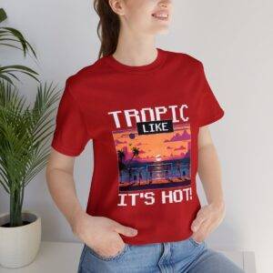 Tropic like it's hot / Men's Miami Pixel T-shirt - Imagen 165