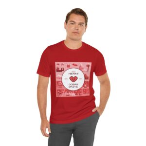 My Heart is on Ocean Drive / Men's Miami Pixel T-shirt - Imagen 162