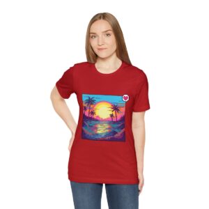 Miami Sunset / Men's Miami Pixel T-shirt - Image 161