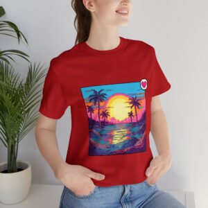 Miami Sunset / Men's Miami Pixel T-shirt - Image 165
