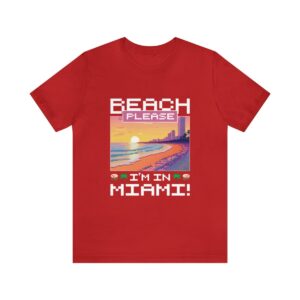 Beach please! I'm in Miami / Men's Miami Pixel T-shirt - Imagen 158
