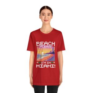 Beach please! I'm in Miami / Men's Miami Pixel T-shirt - Imagen 160