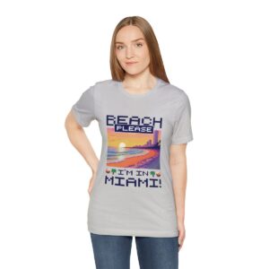Beach please! I'm in Miami / Men's Miami Pixel T-shirt - Imagen 77
