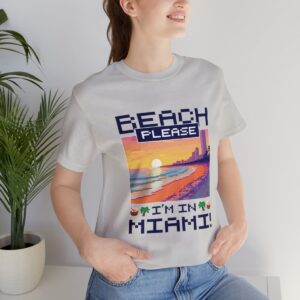 Beach please! I'm in Miami / Men's Miami Pixel T-shirt - Imagen 81