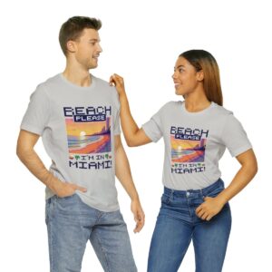 Beach please! I'm in Miami / Men's Miami Pixel T-shirt - Imagen 82