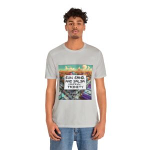 Sun, Sand and Salsa / Men's Miami Pixel T-shirt - Image 61