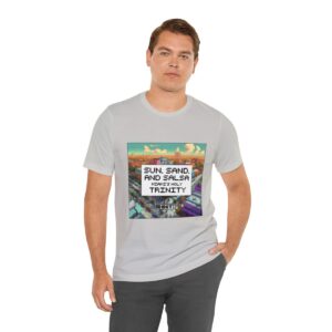 Sun, Sand and Salsa / Men's Miami Pixel T-shirt - Image 66