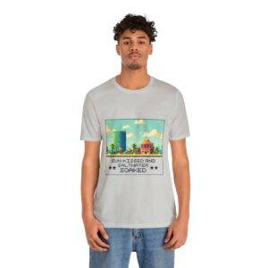 Sun-kissed and Saltwater / Men's Miami Pixel T-shirt - Image 73