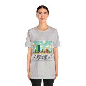 Sun-kissed and Saltwater / Men's Miami Pixel T-shirt - Image 76
