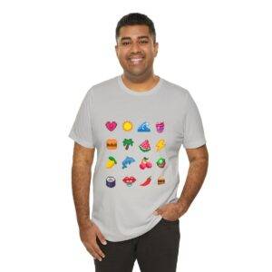 Tropical Fruits / Men's Miami Pixel T-shirt - Imagen 80