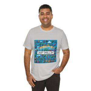 Just Chillin / Men's Miami Pixel T-shirt - Imagen 80