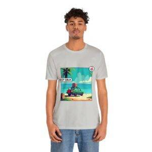 Keep Calm / Men's Miami Pixel T-shirt - Image 73