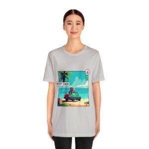 Keep Calm / Men's Miami Pixel T-shirt - Image 76