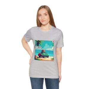 Keep Calm / Men's Miami Pixel T-shirt - Image 77