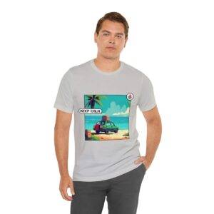 Keep Calm / Men's Miami Pixel T-shirt - Image 78
