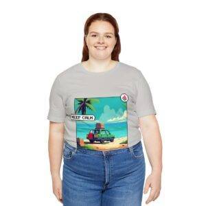 Keep Calm / Men's Miami Pixel T-shirt - Image 79