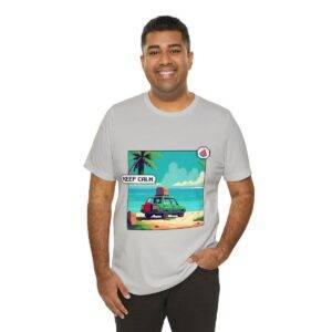 Keep Calm / Men's Miami Pixel T-shirt - Image 80