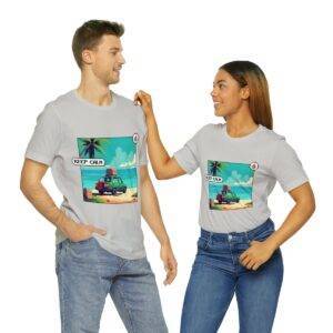 Keep Calm / Men's Miami Pixel T-shirt - Image 82