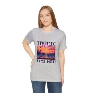 Tropic like it's hot / Men's Miami Pixel T-shirt - Imagen 77
