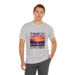 Tropic like it's hot / Men's Miami Pixel T-shirt - Imagen 78