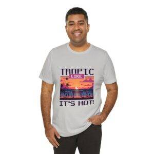 Tropic like it's hot / Men's Miami Pixel T-shirt - Imagen 80