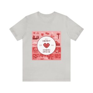 My Heart is on Ocean Drive / Men's Miami Pixel T-shirt - Imagen 74