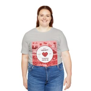 My Heart is on Ocean Drive / Men's Miami Pixel T-shirt - Imagen 79