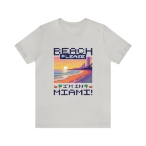 Beach please! I'm in Miami / Men's Miami Pixel T-shirt - Imagen 74