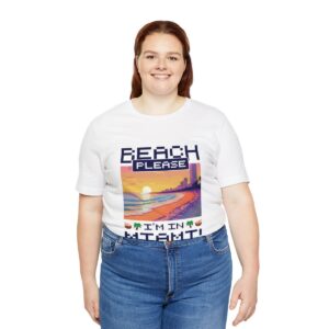 Beach please! I'm in Miami / Men's Miami Pixel T-shirt - Imagen 19