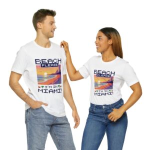 Beach please! I'm in Miami / Men's Miami Pixel T-shirt - Imagen 22