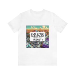 Sun, Sand and Salsa / Men's Miami Pixel T-shirt - Image 14