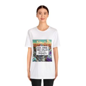 Sun, Sand and Salsa / Men's Miami Pixel T-shirt - Image 16