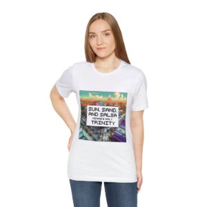 Sun, Sand and Salsa / Men's Miami Pixel T-shirt - Image 17