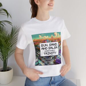 Sun, Sand and Salsa / Men's Miami Pixel T-shirt - Image 21
