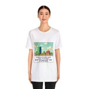 Sun-kissed and Saltwater / Men's Miami Pixel T-shirt - Image 16