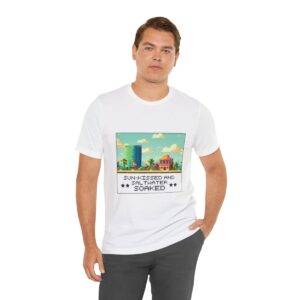 Sun-kissed and Saltwater / Men's Miami Pixel T-shirt - Image 18