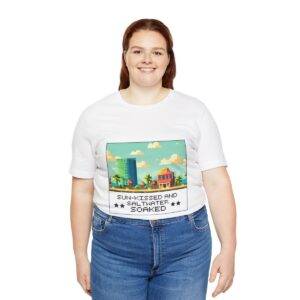 Sun-kissed and Saltwater / Men's Miami Pixel T-shirt - Image 19