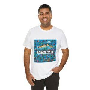 Just Chillin / Men's Miami Pixel T-shirt - Imagen 20