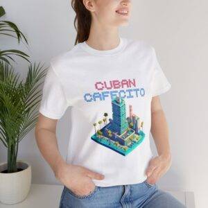 Cuban Cafecito / Men's Miami Pixel T-shirt - Imagen 21