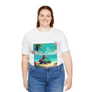 Keep Calm / Men's Miami Pixel T-shirt - Image 19