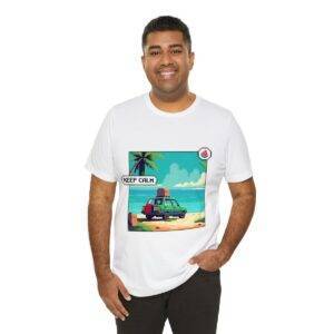 Keep Calm / Men's Miami Pixel T-shirt - Image 20