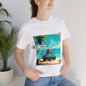 Keep Calm / Men's Miami Pixel T-shirt - Image 21